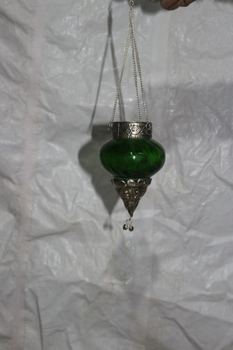 Polished 100gm Glass Hanging Lamp, Size : 40x40x45cm, 45x45x50cm