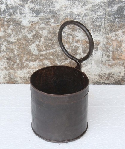 Round Polished Iron Single Pot, For Home, Hotel, Pooja, Serving, Size : Multisize