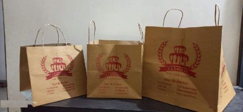 Printed Paper Cake Bag, Zipper Style : Non Zipper