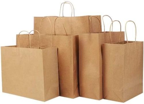 Plain Paper Hotel Parcel Bag, Zipper Style : Non Zipper