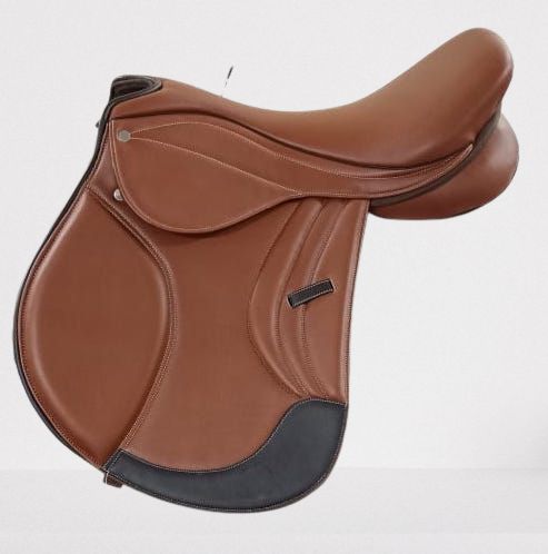 Leather Horse English Jumping Tan Saddle, Size : 14x15Inch, 16x17Inch, 18x19Inch