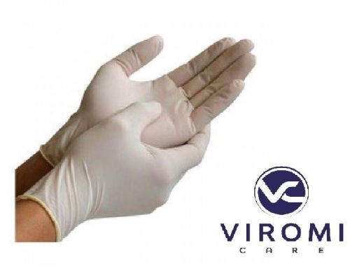 VIROMI CARE Latex Examination Gloves, For Medical Use, Gender : Both
