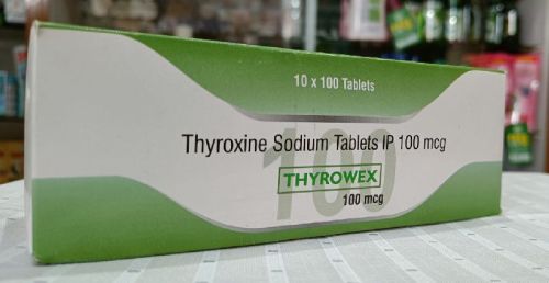 Thyrowex 100 Mcg Tablets, For Hospital. Clinic, Type Of Medicines : Allopathic