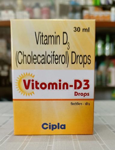 Vitomin D3 Drops, Packaging Size : Plastic Bottle