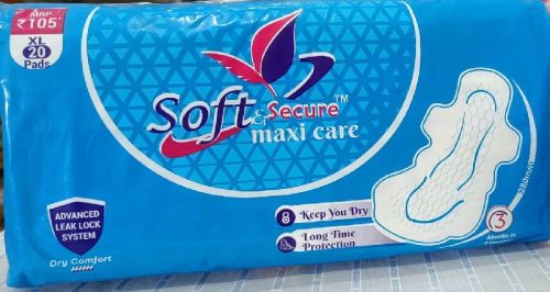 Winged Cotton XL Size Sanitary Pads, Feature : Breathable, Fan-Shape, Odor Control, Super Absorbent