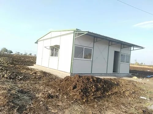 Rectangular Polished Prefabricated Mild Steel House, For Construction, Size : Standard