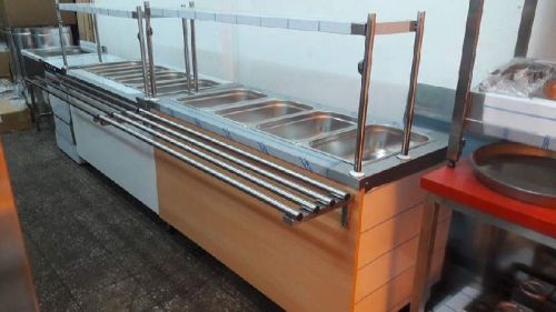 Polished Stainless Steel Food Serving Counter, For Restaurants, Banquet, Wedding, Size : 10X6 Inch