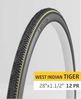 12 PR West Indian Tiger Bicycle Tyre