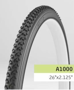 Luster Rubber A10000 Bicycle Tyre, Size : 26x2.125 Inch