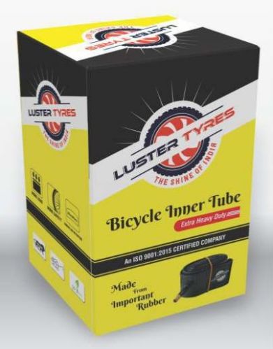 Luster Natural Rubber Bicycle Inner Tube, Packaging Type : Box