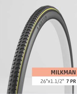 Luster Rubber Milkman Bicycle Tyre, Feature : Heat Resistance, Heavy Loadable, Long Life, Non Slipable