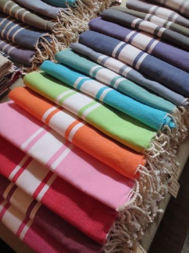 Cotton Strips Fouta Beach Towel, Technics : Attractive Pattern