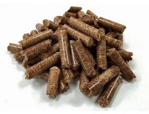 Round Wooden 10 Mm Biomass Pellets, For Industrial, Color : Brown