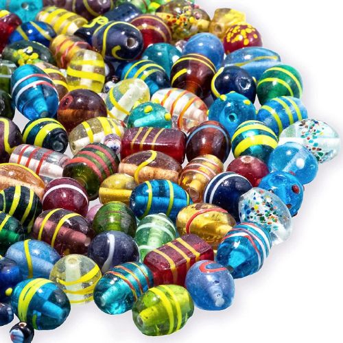 Polished Glass Murano Beads, For Garments Decoration, Clothing, Jewelry, Packaging Type : Plastic Box