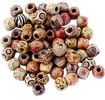 Wooden Beads, For Garments Decoration, Jewelry, Pattern : Printed