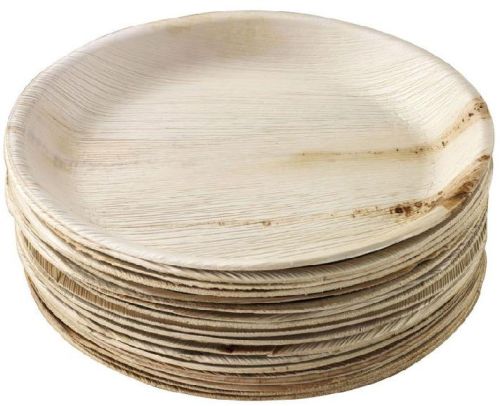 Square Areca Leaf Plates, For Serving Food, Pattern : Plain