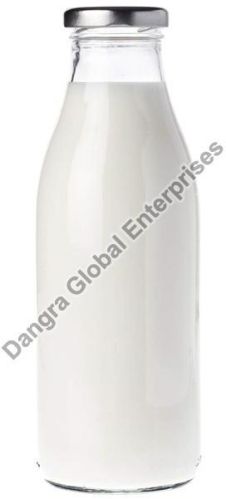 Dangra Global 1000ml Milk Glass Bottles, For Shake, Juice, Beverages, Cap Type : 43mm Lug Cap