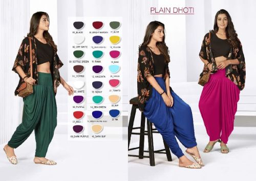 Ladies Plain Dhoti, Feature : Anti-Wrinkle, Comfortable, Easily Washable