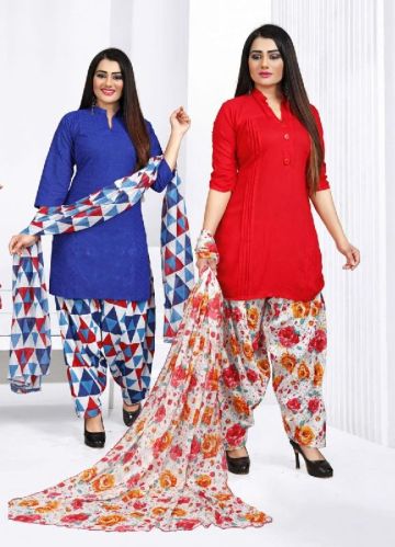 Patiala Salwar With Dupatta Set, Size : Standard