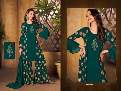 Vastrika Readymade Sharara Suit With Dupatta, Color : Multicolored