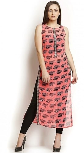 Cotton Printed Ladies Sleeveless Kurti, Feature : Comfortable, Easily Washable