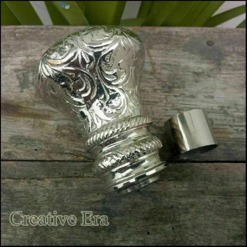 Antique Victorian Solid Brass Handle Walking Cane Stick