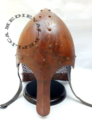 Medieval Rust Viking Norman Nasal Helmets, For Larp Role Play / Decorative, Feature : Fine Finishing