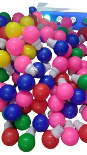 Round Color LED Bulb, Color : Multicolored