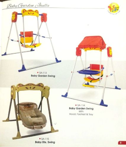 Steel Art Plastic Baby Garden Swing, Feature : Easy Install, Foldable, Portable