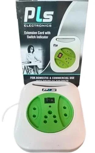 Square PVC 2 Pin Extension Board, For Home Appliances, Color : White