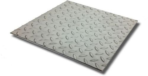 Square Polished Stainless Steel Chequered Plates, For Industrial, Size : Standard