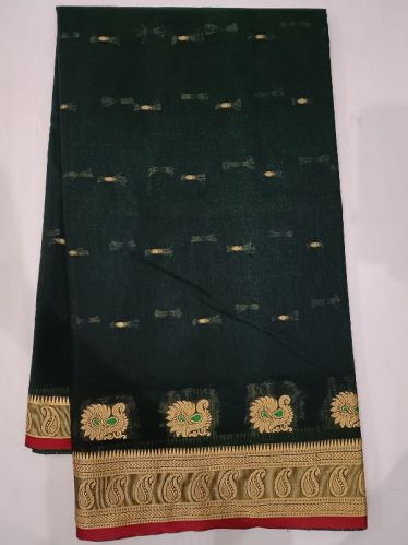 Pure Soft Silk Plain Saree With Border and Pallu
