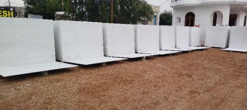 Polished Plan White Marble Slabs, For Flooring Use, Making Temple, Feature : Attractive Design, Dust Resistance
