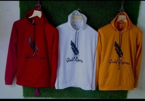 Printed Cotton Mens Hoodies, Size : L, XL, XXL