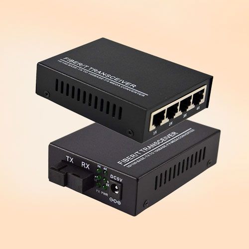Fibre 100M 4RJ45 Optical Converter, Feature : Low Power Consumption, Stable Performance