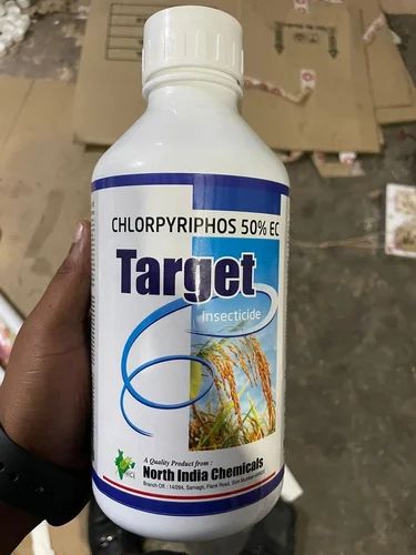 Target Chloropyriphos 50% EC Insecticide, Size : 5Litre, 1Litre, 500ml, 250ml, 100mkl