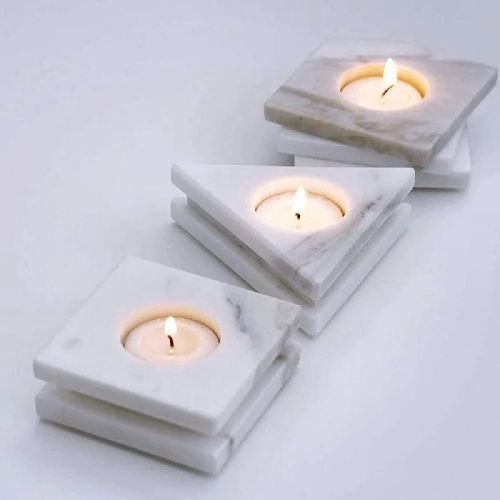 Marble Candle Holders, Technique : Handmade