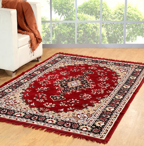 Rectangular Smooth Handloom Carpet, For Durable, Attractive Designs, Pattern : Printed