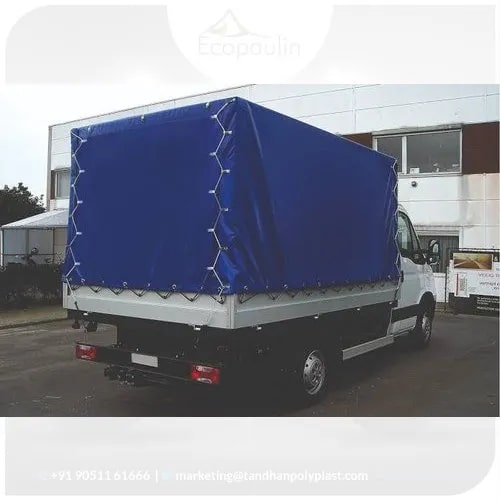 Plain LDPE Tempo Tarpaulin Cover, Color : Blue