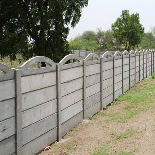 Modular Build Polished Concrete Boundary Wall