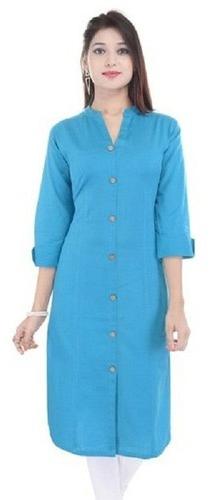 Cotton Plain Kurti, Occasion : Casual Wear