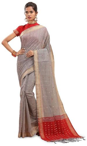 Unstitched Chanderi Sarees, Occasion : Festival Wear