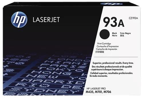 Plastic HP 93A Toner Cartridge, For Printers Use, Color : Black, Dark-grey, Grey