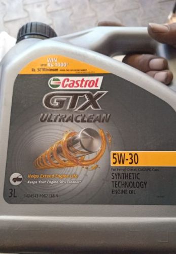 Castrol GTX Ultraclean Engine Oil, Packaging Type : Plastic Can