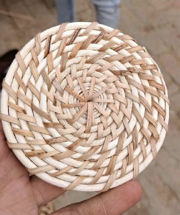 Non Polished Cane Wood Tea Coaster, For Decoration Use, Hotel Use, Restaurant Use, Tableware, Feature : Fine Finishing