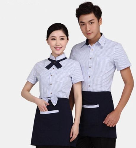 Cotton Hotel Waiter Uniform, Packaging Type : PP Bag