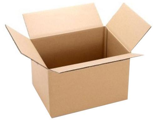 Plain Kraft Paper Corrugated Carton Box, Feature : Light Weight, Durable