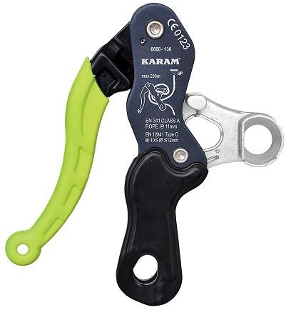 Aluminium Alloy DOUBLE STOP DESCENDER, Color : Black Green