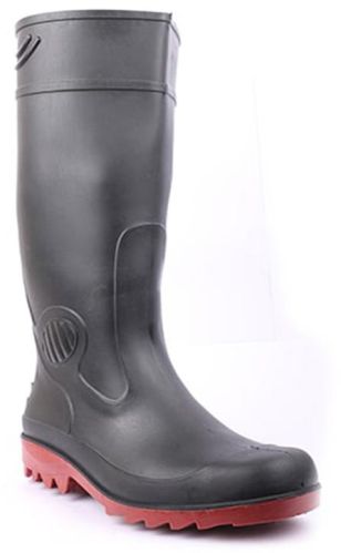 Soft PVC Upper HILLSON DRAGON GUMBOOT, Color : Red Black