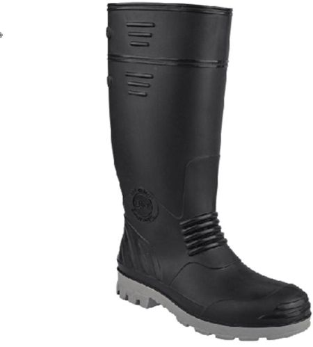 Soft PVC Upper HILLSON TORPEDO GUMBOOT, Color : Black Grey